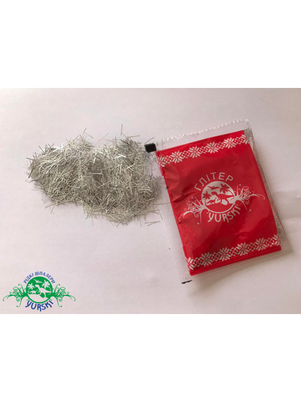 Блиск срібло полоска 1см